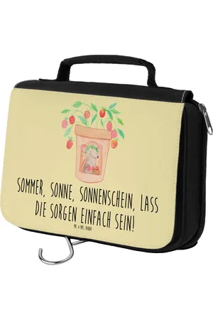 Mr. & Mrs. Panda Kulturbeutel Sommerfreude - Pastell - Geschenk, Sonnenschein, Organizer, Kosm (1-tlg), Wasserabweisend - Verkäufer: