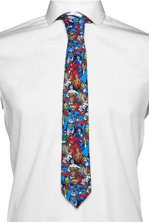 OppoSuits Krawatte DC Comics Krawatte – Justice League Lustiger und auffallender Schlips mit den DC Superhelden - Verkäufer: MASKWORLD