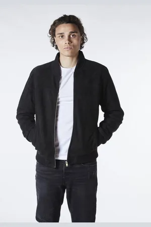 Bolongaro Lederjacke Mikey Bomber Sued Bomberjacke,Rippenkragen - Verkäufer: GoJungo GmbH