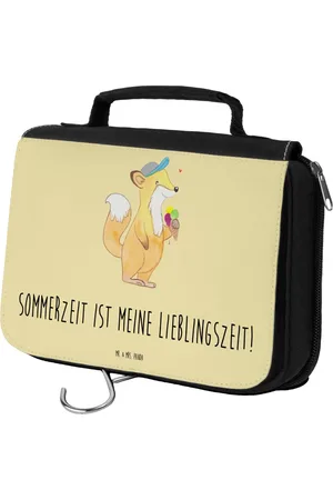 Mr. & Mrs. Panda Kulturbeutel Sommer Freude - Pastell - Geschenk, Sommerzeit, Schminktasche, S (1-tlg), Wasserabweisend - Verkäufer: