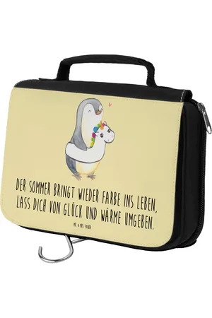 Mr. & Mrs. Panda Kulturbeutel Sommerfarben - Pastell - Geschenk, Freunde und Familie, Sommerza (1-tlg), Wasserabweisend - Verkäufer: