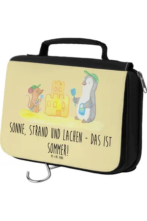 Mr. & Mrs. Panda Kulturbeutel Sommerfreude - Pastell - Geschenk, warme Tage, , (1-tlg), Einzigartiges Design - Verkäufer: