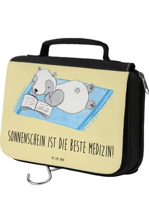 Mr. & Mrs. Panda Kulturbeutel Sommer Sonnenschein - Pastell - Geschenk, Freude, Sommerprodukte (1-tlg), Wasserabweisend - Verkäufer: