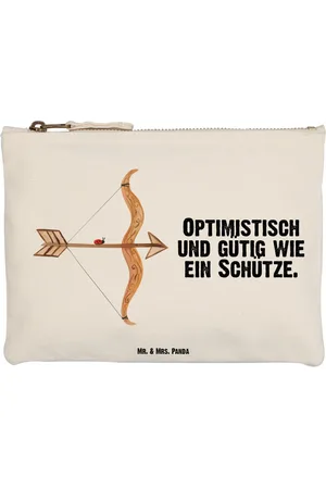 Mr. & Mrs. Panda Kosmetiktasche Sternzeichen Schütze Größe M - - Geschenk, Schütze Geschenk, Kos (1-tlg), Praktisch und schön - Verkäufer: