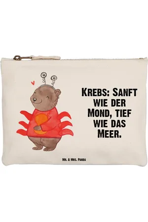 Mr. & Mrs. Panda Kosmetiktasche Krebs Astrologie Größe M - - Geschenk, Etui, Kosmetiktasche, Asz (1-tlg), Formbeständig - Verkäufer:
