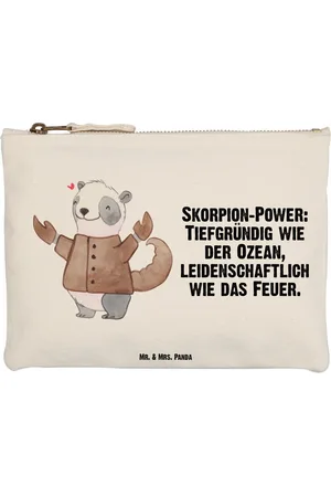 Mr. & Mrs. Panda Kosmetiktasche Skorpion Astrologie Größe M - - Geschenk, Makeup, Tierkreiszeich (1-tlg), Formbeständig - Verkäufer:
