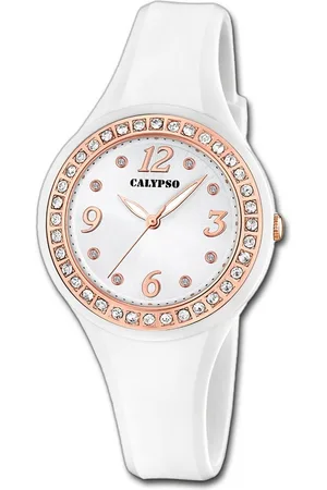 Calypso Quarzuhr Calypso Damenuhr PUR Calypso, (Analoguhr), Damenuhr PURarmband , rundes Gehäuse, mittel (ca. 37mm) - Verkäufer: Fit4Style Silberschmuck - IMPPAC