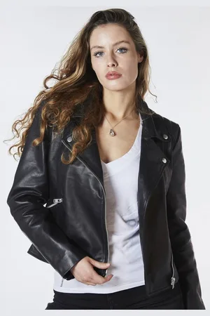 Bolongaro Lederjacke Mellisa Paneel-Details an Schultern, Superweiches Leder, Asymmetrisch - Verkäufer: GoJungo GmbH