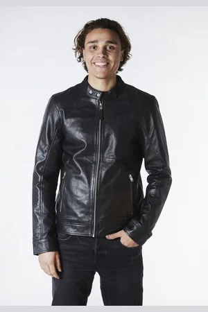 Bolongaro Lederjacke Classic Racer Racer, Superweiches Leder,Rennfahrerkragen - Verkäufer: GoJungo GmbH
