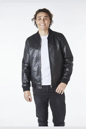 Bolongaro Lederjacke Mikey Bomber Worker Jacke, Superweiches Leder, mit Rippenkragen - Verkäufer: GoJungo GmbH