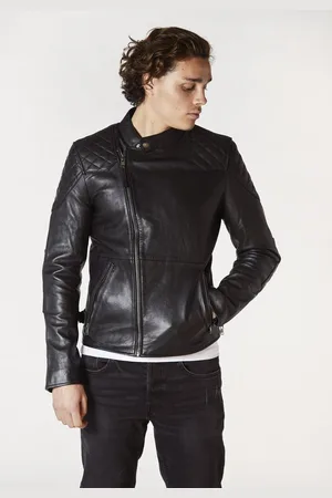 Bolongaro Lederjacke Badger Biker Racer, Superweiches Leder,asymmetrisch - Verkäufer: GoJungo GmbH