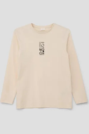 QS by s.Oliver Langarmshirt Longsleeve mit Frontprint - Verkäufer: