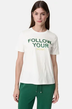 Gerry Weber Kurzarmshirt T-Shirt aus Baumwolle mit Wording - Verkäufer: E- Digital GmbH