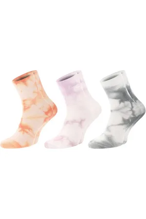 Chili Lifestyle Freizeitsocken BATIK Socken für Damen aus Baumwolle in aprikot, lila, grau (Multipack, 3-Paar, 3 Farbdesigns) Weichbund ohne Gummidruck - Verkäufer: ChiliLifestyle
