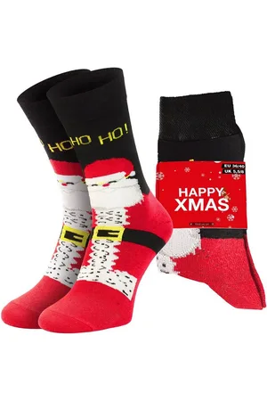 Chili Lifestyle Freizeitsocken XMAS Lustige Socken mit Spruch Banderole als Geschenksocken (Paar, 1-Paar, Mit Spruchbanderole) Weichbund ohne Gummidruck - Verkäufer: ChiliLifestyle