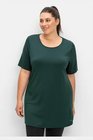 Sheego Longshirt Große Größen mit atmungsaktiver, schnelltrocknender Funktion