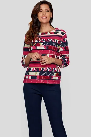 Rabe Sweatjacke Lebendiges Sweatshirt mit grafischem Muster