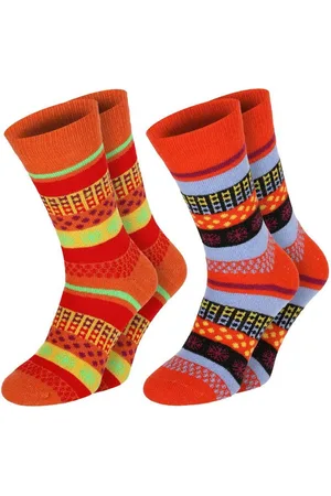 Chili Lifestyle Norwegersocken WOOL FASHION Wollsocken Schafwolle Socken in modischem Mustermix (Multipack, 2-Paar, 2 Farbdesigns) Weichbund ohne Gummidruck - Verkäufer: ChiliLifestyle