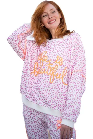 miss goodlife Sweater MG9428 Sweater, Life is Beautiful, leo rose/neonorange - Verkäufer: Lord of Label