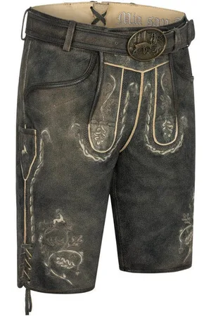 Nübler Trachtenlederhose Lederhose kurz Tristan in Torf von - Verkäufer: Trachtenhof