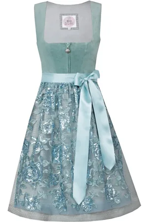 MARJO Dirndl Samt Dirndl 2tlg. - VEITSBRONN - jade - Verkäufer: Alpenwahnsinn Tracht & Lifestyle