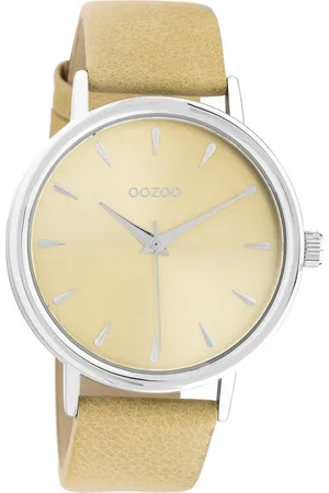 Oozoo Quarzuhr Damen Armbanduhr Timepieces Analog, (Analoguhr), Damenuhr rund, groß (ca. 42mm), Lederarmband , Fashion - Verkäufer: Fit4Style Silberschmuck - IMPPAC