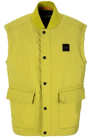 HUGO BOSS Kurzweste Ocomo1-W mit Markenlabel