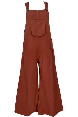 GURU-SHOP Relaxhose Latzhose mit weiten Hosenbeinen, Ethno Style,.. alternative Bekleidung - Verkäufer: