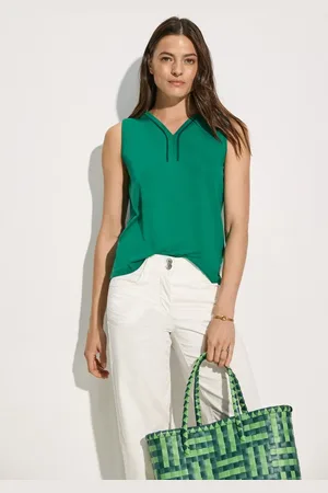 CECIL Tanktop mit Paspelband
