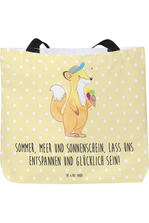 Mr. & Mrs. Panda Shopper Sommer Meer Strand - Pastell - Geschenk, Freizeittasche, Sommerf (1-tlg), Modisches Design - Verkäufer: