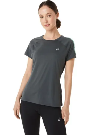 Asics Laufshirt Stripe Short Sleeve Top Lady 2012C416-020 für verschiedene Lauf-Workouts geeignet - Verkäufer: Lauflust Sportartikel