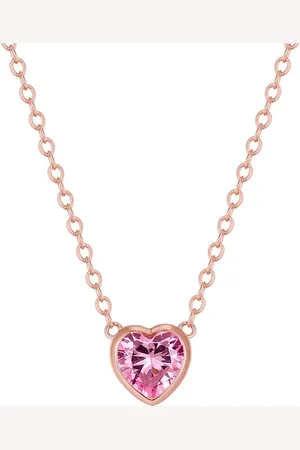 Trilani Silberkette Herz roségold, mit Zirkonia - Verkäufer: Juvalia