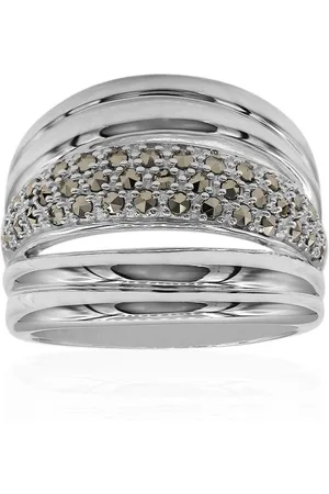 Cavill Silberring Österreichischer Markasit 925 Sterling Silber Ring, 0,444ct (1-tlg) - Verkäufer: Juwelo Deutschland GmbH