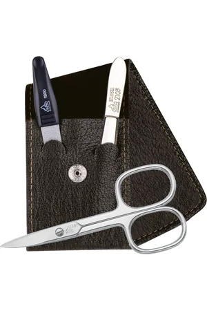 Erbe Maniküre-Etui Maniküre Set Taschen-Etui, Serie "Mountain Bear", braun, 3-tlg., 3 tlg., Echtleder, Hergestellt in Solingen/Deutschland
