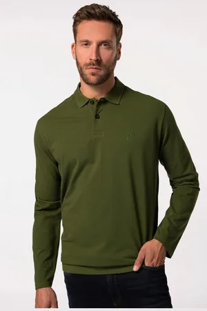 JP 1880 Poloshirt Poloshirt Bauchfit Basic Langarm Piqué - Verkäufer: Popken Fashion Group