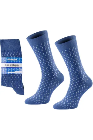 Chili Lifestyle Freizeitsocken CAPTAIN Lustige Socken mit Spruch Banderole als Geschenksocken (Paar, 1-Paar, Mit Spruchbanderole) Weichbund ohne Gummidruck - Verkäufer: ChiliLifestyle