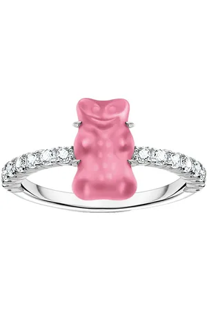 Thomas Sabo Fingerring x HARIBO Schmuck: Ring mit Goldbär, mit Kristallglas, Zirkonia (synth)