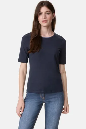 Gerry Weber Kurzarmshirt T-Shirt mit Satinblende - Verkäufer: E- Digital GmbH