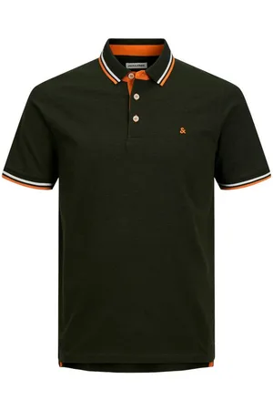 JACK & JONES Poloshirt JJEPAULOS POLO SS NOOS mit Logo Stickerei