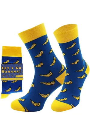 Chili Lifestyle Freizeitsocken BANANA Lustige Socken mit Spruch Banderole als Geschenksocken (Paar, 1-Paar, Mit Spruchbanderole) Weichbund ohne Gummidruck - Verkäufer: ChiliLifestyle