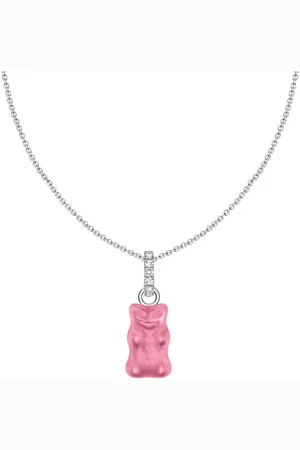 Thomas Sabo Kette mit Anhänger x HARIBO Schmuck: Kette mit Goldbär, mit Kristallglas, Zirkonia (synth)