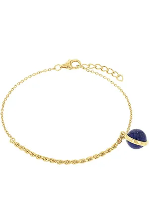 Amor Armband Kugel, Kordelkettengliederung, 2038283, mit Lapislazuli