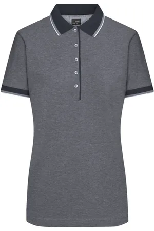 James & Nicholson Poloshirt Doppelpack Damen Polo in trendiger bicolor-Optik Ladies