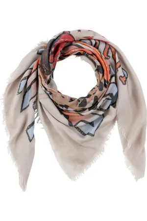 Angel of Style Halstuch Tuch Schal Tiger-Motiv Fransen - Verkäufer: Popken Fashion Group