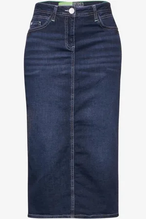 CECIL Sommerrock Style Denim Skirt Maxi Dark Bl - Verkäufer: Huth+Fricke