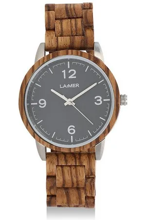 Laimer Quarzuhr Herren Armbanduhr Elia Zebranoholz 0087 - Verkäufer: Schmuck-Uhren-Trends