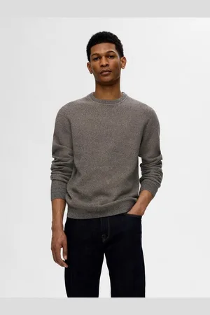 SELECTED Strickpullover SLHROSS LS KNIT STRUCTURE CREW NECK NOOS