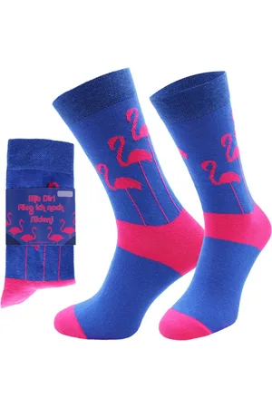 Chili Lifestyle Freizeitsocken FLAMINGO Lustige Socken mit Spruch Banderole als Geschenksocken (Paar, 1-Paar, Mit Spruchbanderole) Weichbund ohne Gummidruck - Verkäufer: ChiliLifestyle