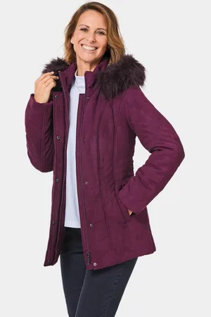 GOLDNER Steppjacke Steppjacke mit Kapuze Abnehmbare Kapuze und Webpelz - Verkäufer: