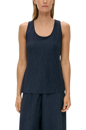 QS by s.Oliver Shirttop mit offenem Saum